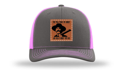 Tombstone Hell's Comin' Leather Patch Richardson 112 Hat