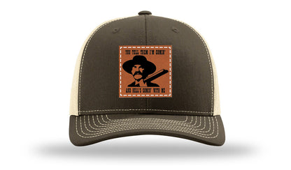 Tombstone Hell's Comin' Leather Patch Richardson 112 Hat