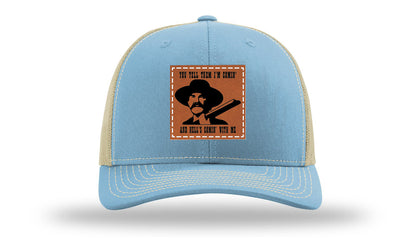 Tombstone Hell's Comin' Leather Patch Richardson 112 Hat