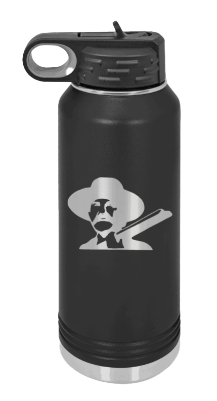 Tombstone 2 Hells Coming  - 32oz Water Bottle Laser Engraved- Black