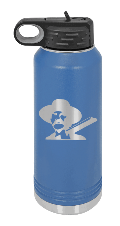 Tombstone 2 Hells Coming  - 32oz Water Bottle Laser Engraved- Royal Blue