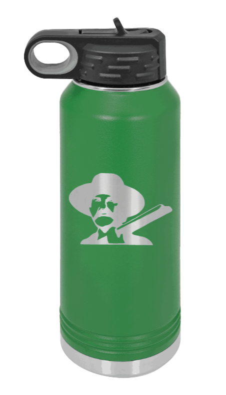 Tombstone 2 Hells Coming  - 32oz Water Bottle Laser Engraved- Green