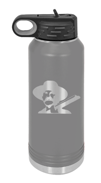 Tombstone 2 Hells Coming  - 32oz Water Bottle Laser Engraved- Dark Grey