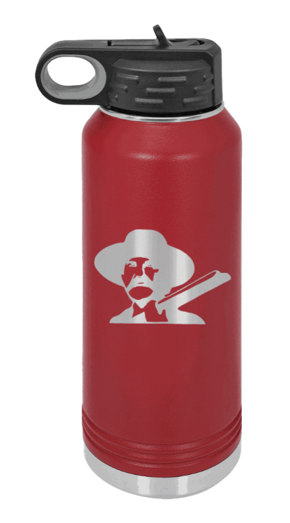 Tombstone 2 Hells Coming  - 32oz Water Bottle Laser Engraved- Maroon