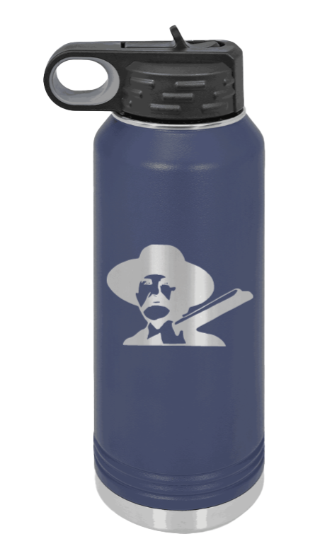 Tombstone 2 Hells Coming  - 32oz Water Bottle Laser Engraved- Navy