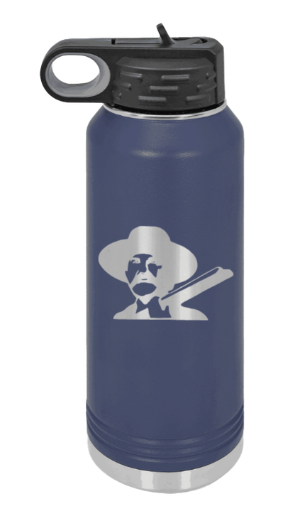 Tombstone 2 Hells Coming  - 32oz Water Bottle Laser Engraved- Navy