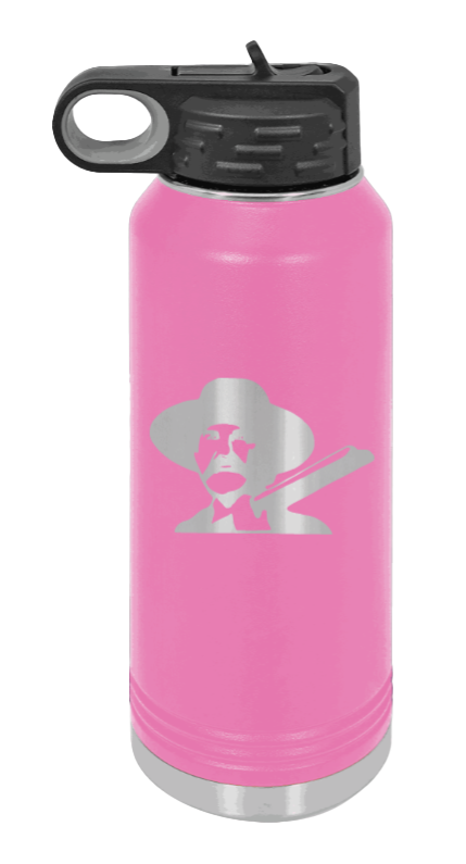 Tombstone 2 Hells Coming  - 32oz Water Bottle Laser Engraved- Pink