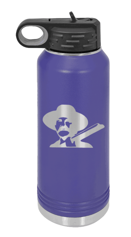 Tombstone 2 Hells Coming  - 32oz Water Bottle Laser Engraved- Purple