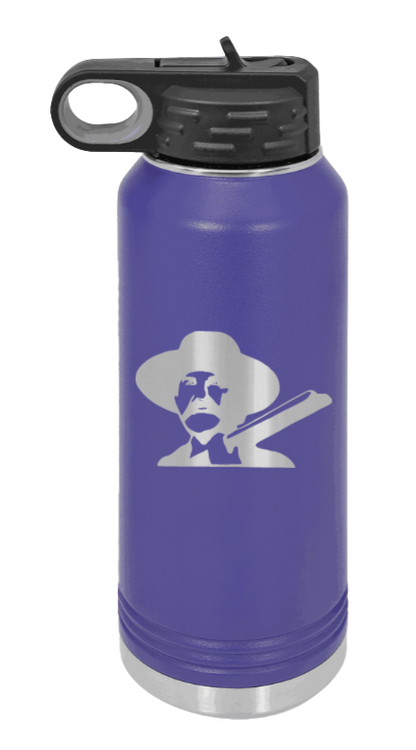 Tombstone 2 Hells Coming  - 32oz Water Bottle Laser Engraved- Purple