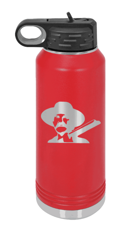 Tombstone 2 Hells Coming  - 32oz Water Bottle Laser Engraved- Red