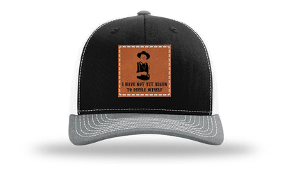 Not Yet Begun To Defile Leather Patch Richardson 112 Hat