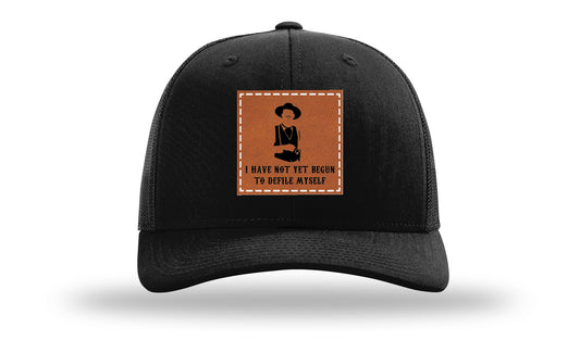 Not Yet Begun To Defile Leather Patch Richardson 112 Hat