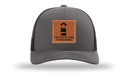 Not Yet Begun To Defile Leather Patch Richardson 112 Hat
