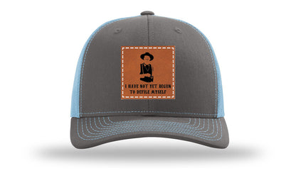 Not Yet Begun To Defile Leather Patch Richardson 112 Hat