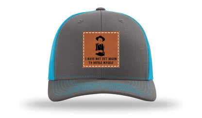 Not Yet Begun To Defile Leather Patch Richardson 112 Hat