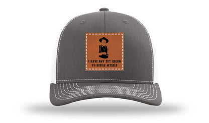 Not Yet Begun To Defile Leather Patch Richardson 112 Hat