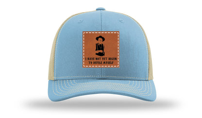 Not Yet Begun To Defile Leather Patch Richardson 112 Hat
