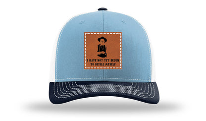 Not Yet Begun To Defile Leather Patch Richardson 112 Hat