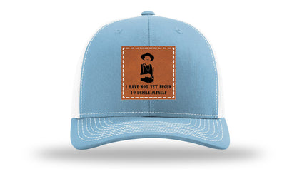 Not Yet Begun To Defile Leather Patch Richardson 112 Hat