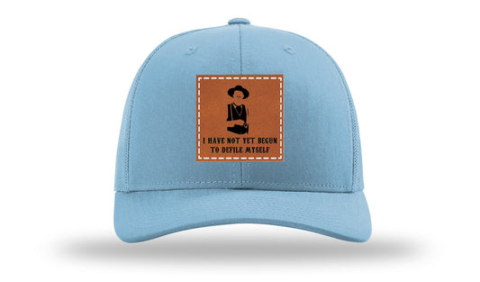 Not Yet Begun To Defile Leather Patch Richardson 112 Hat
