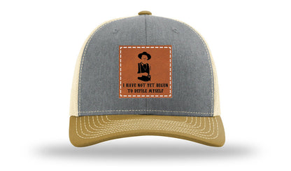 Not Yet Begun To Defile Leather Patch Richardson 112 Hat
