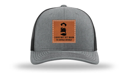 Not Yet Begun To Defile Leather Patch Richardson 112 Hat