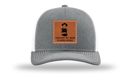 Not Yet Begun To Defile Leather Patch Richardson 112 Hat