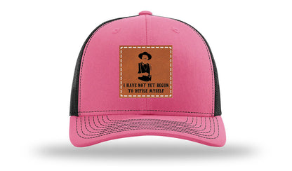 Not Yet Begun To Defile Leather Patch Richardson 112 Hat