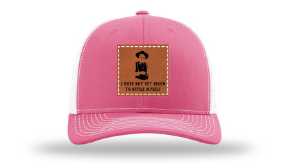 Not Yet Begun To Defile Leather Patch Richardson 112 Hat