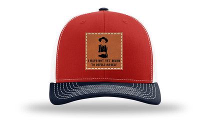 Not Yet Begun To Defile Leather Patch Richardson 112 Hat
