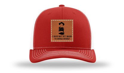 Not Yet Begun To Defile Leather Patch Richardson 112 Hat