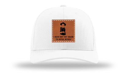 Not Yet Begun To Defile Leather Patch Richardson 112 Hat