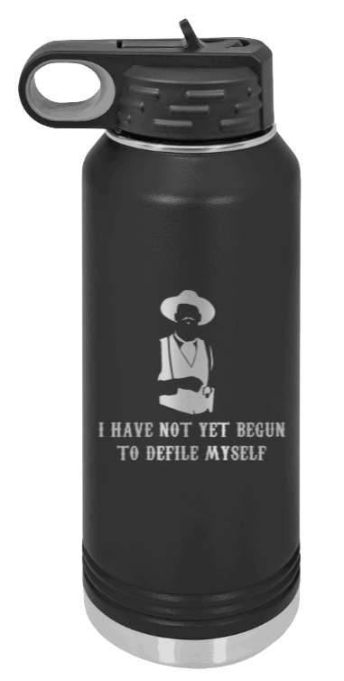 Tombstone 4 Defile  - 32oz Water Bottle Laser Engraved- Black