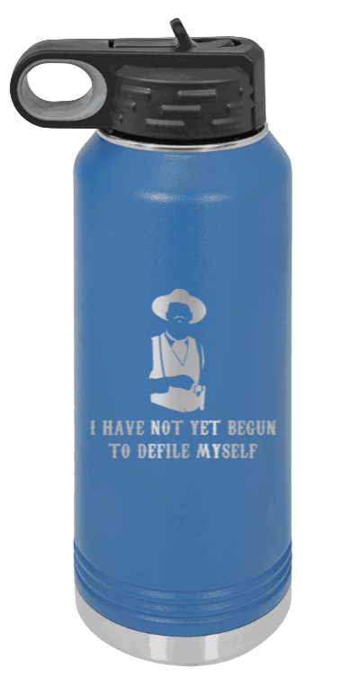 Tombstone 4 Defile  - 32oz Water Bottle Laser Engraved- Royal Blue