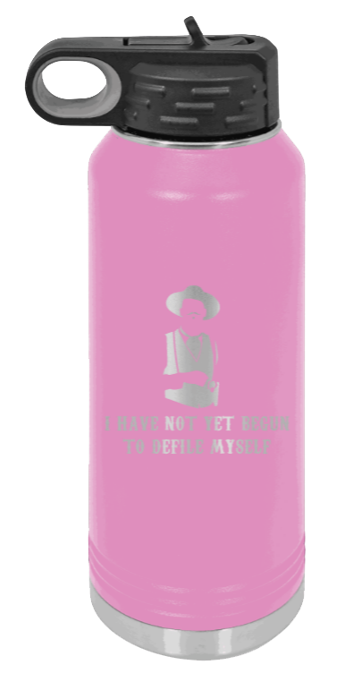 Tombstone 4 Defile  - 32oz Water Bottle Laser Engraved- Light Purple