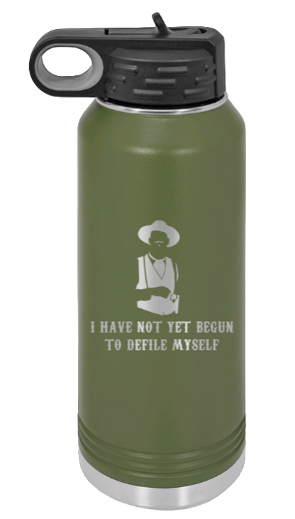 Tombstone 4 Defile  - 32oz Water Bottle Laser Engraved- Olive
