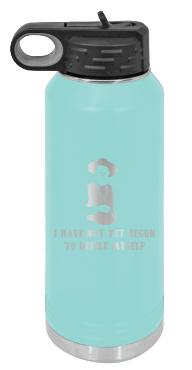 Tombstone 4 Defile  - 32oz Water Bottle Laser Engraved- Teal