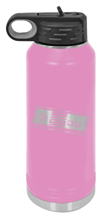 Nintendo  - 32oz Water Bottle Laser Engraved- Light Purple