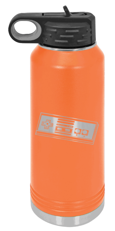 Nintendo  - 32oz Water Bottle Laser Engraved- Orange