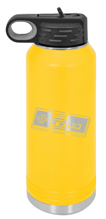 Nintendo  - 32oz Water Bottle Laser Engraved- Yellow
