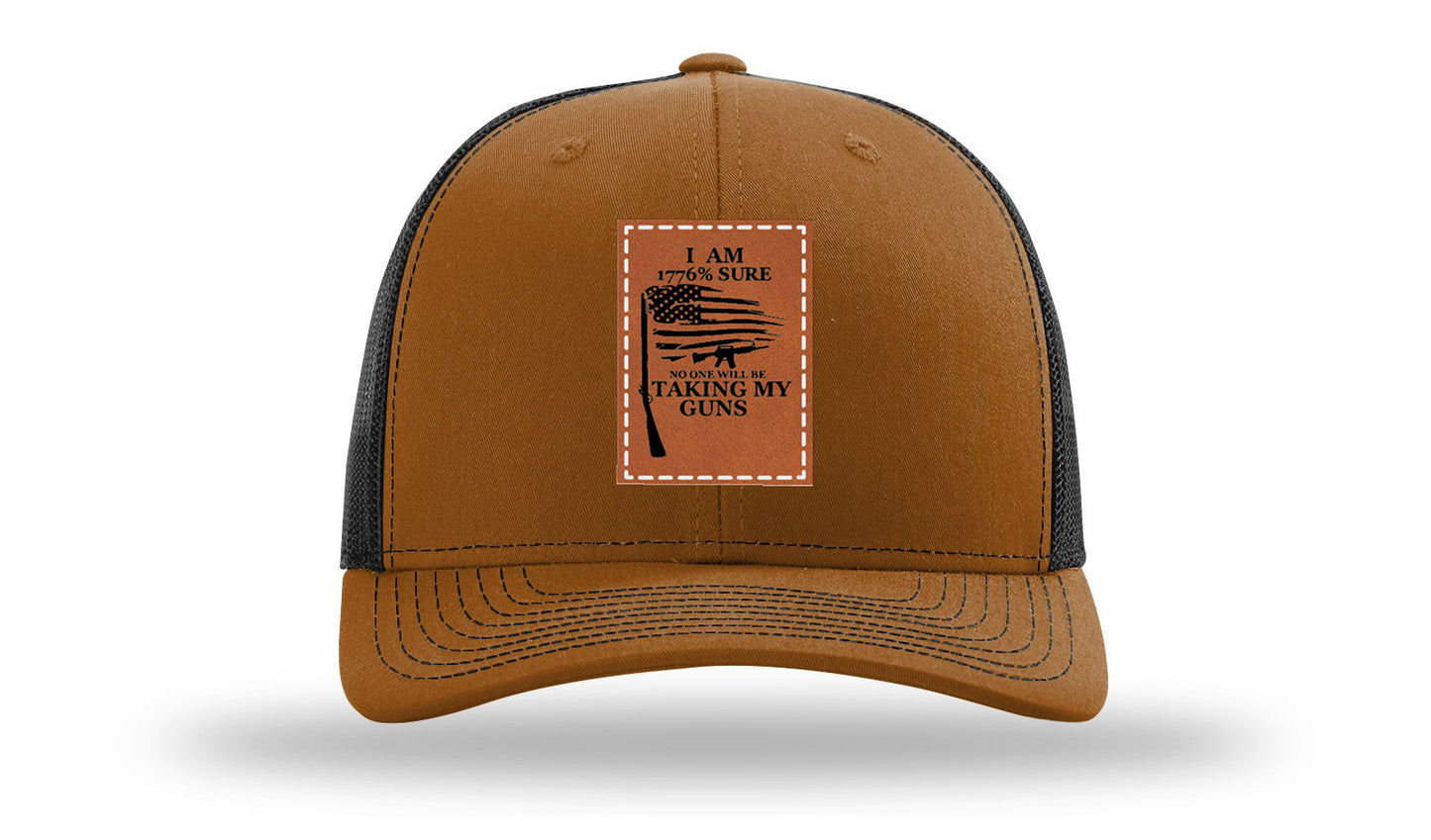I Am 1776% Sure Leather Patch Richardson 112 Hat
