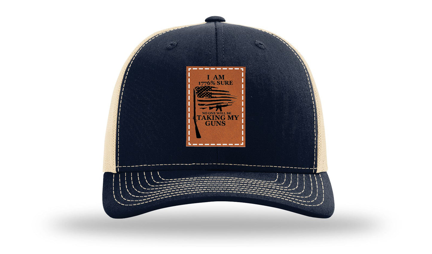 I Am 1776% Sure Leather Patch Richardson 112 Hat