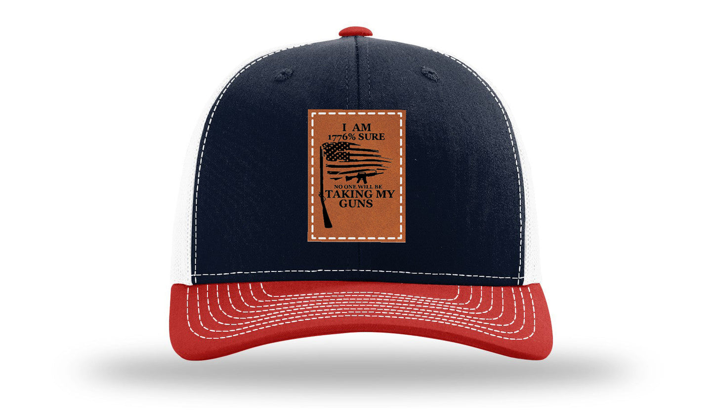 I Am 1776% Sure Leather Patch Richardson 112 Hat