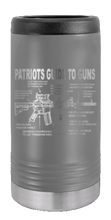 Load image into Gallery viewer, Patriots Guide To Guns Laser Engraved Slim Can Insulated Koosie
