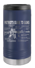 Load image into Gallery viewer, Patriots Guide To Guns Laser Engraved Slim Can Insulated Koosie
