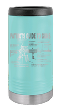 Load image into Gallery viewer, Patriots Guide To Guns Laser Engraved Slim Can Insulated Koosie
