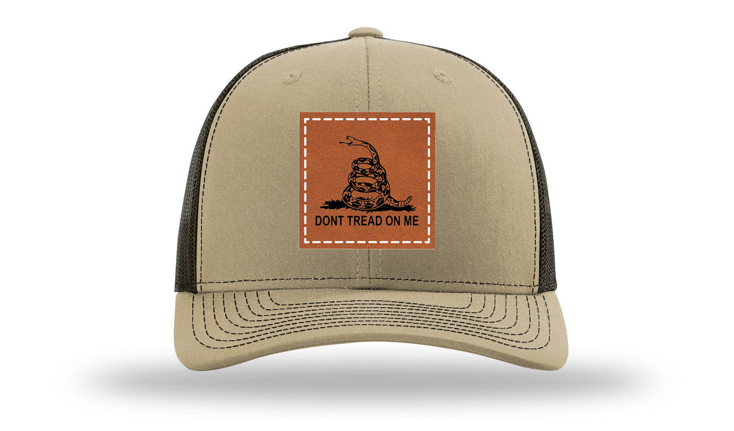 Don't Tread On Me Leather Patch Richardson 112 Hat