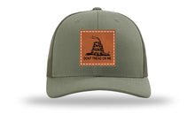 Load image into Gallery viewer, Don&#39;t Tread On Me Leather Patch Richardson 112 Hat
