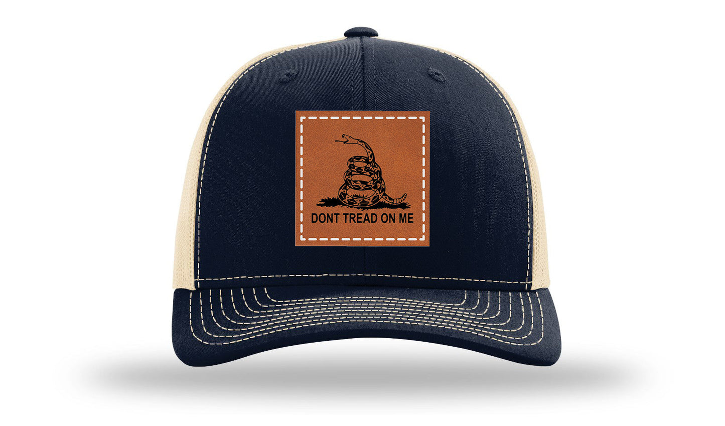 Don't Tread On Me Leather Patch Richardson 112 Hat