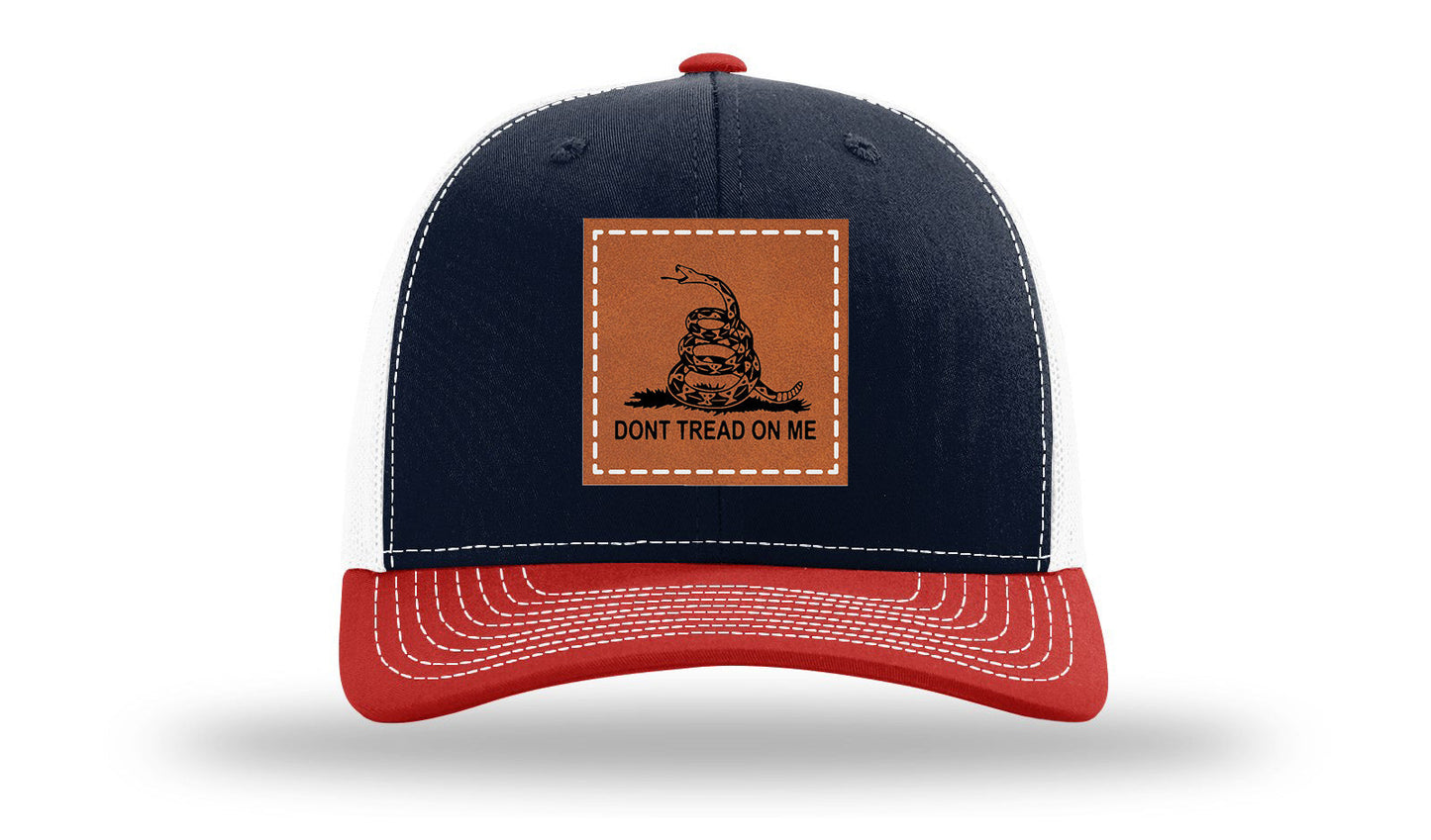 Don't Tread On Me Leather Patch Richardson 112 Hat